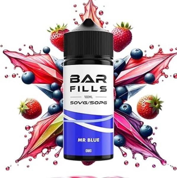Bar Fills 50VG/50PG Mr Blue – 50/50 Shortfill E-Liquid