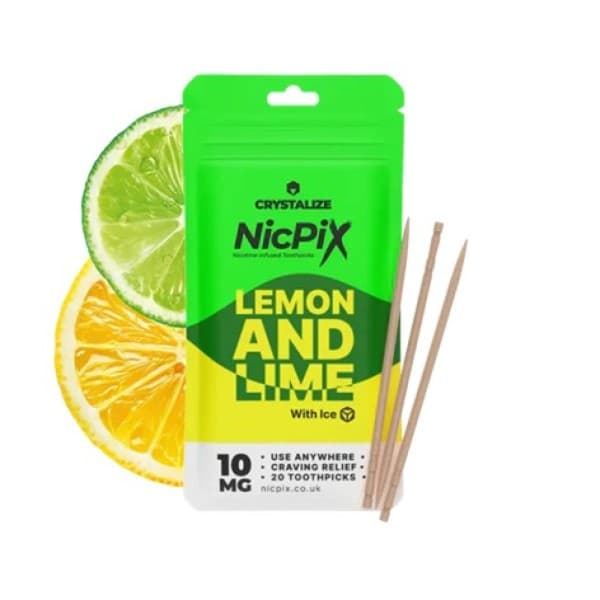 Crystalize NicPix Lemon and Lime with Ice 10mg (20 Pack) – Nicotine Toothpicks