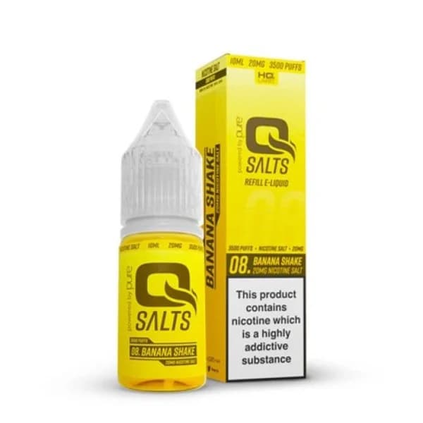 Q Salts Banana Shake 5mg – Nic Salt E-Liquid