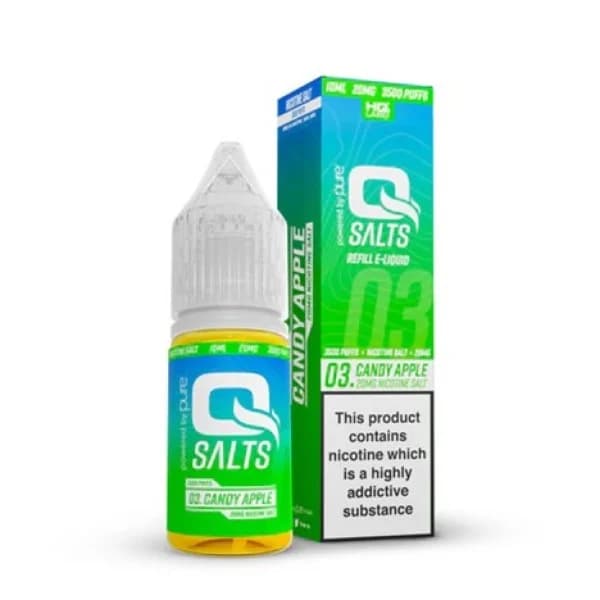 Q Salts Candy Apple 5mg – Nic Salt E-Liquid