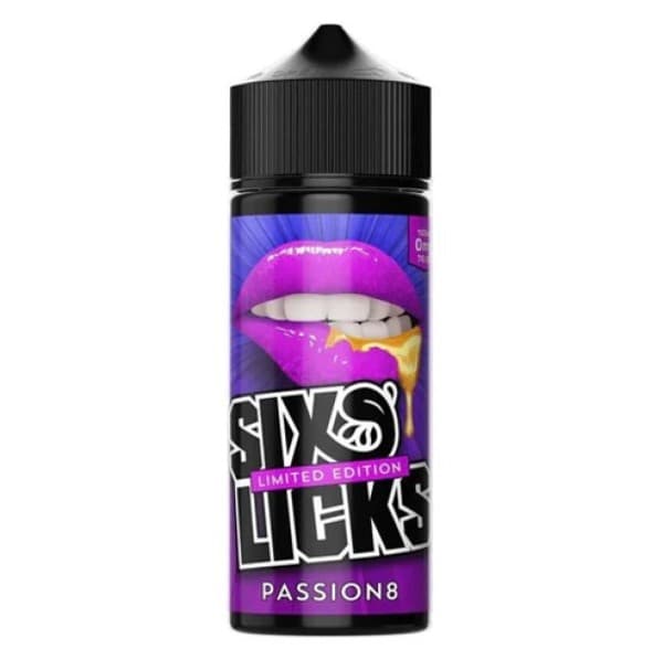 Six Licks Passion 8 100ml – Shortfill E-Liquid