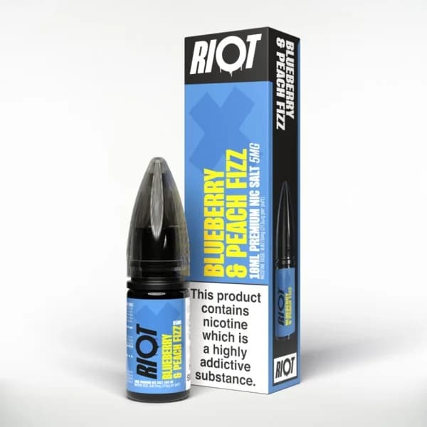 Riot X Blueberry and Peach Fizz 10mg - Nic Salt E-Liquid